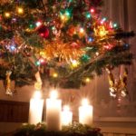 11218739 – beautiful advent wreath under the christmas tree