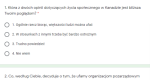 Ankieta dla młodzieży polskiego pochodzenia